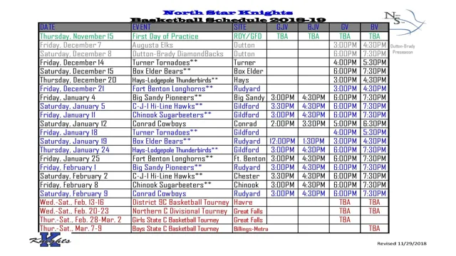 asa basketball schedule