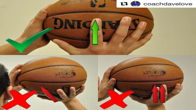 basketball hand part of ball