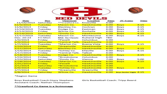 Score Big with Our Latest FHS Basketball Schedule: An Exciting Season Ahead!