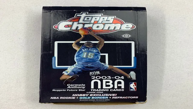 2003 04 topps chrome basketball box
