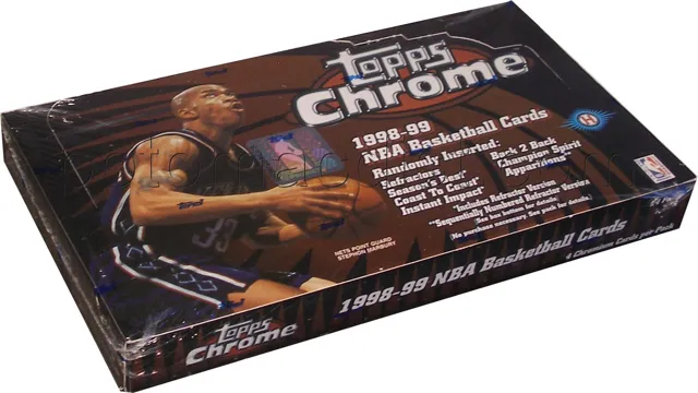 96-97 topps chrome basketball box