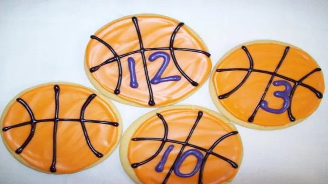 basketball cookie stencil