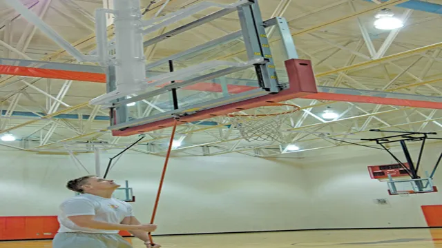 basketball height adjuster hand crank