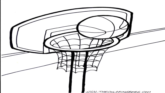 basketball hoop coloring page