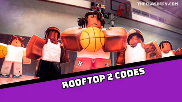 codes for rooftop basketball roblox