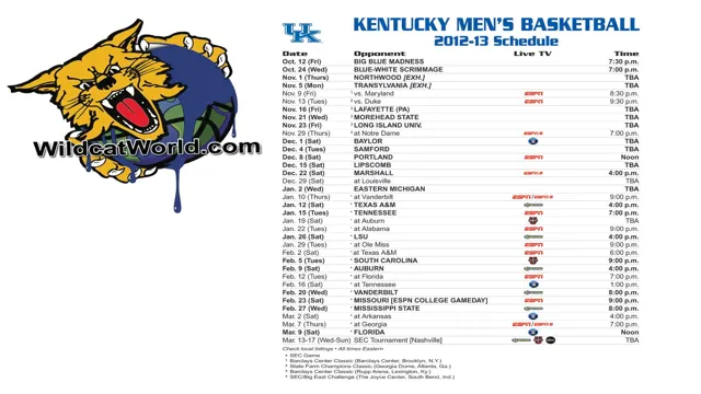 kutztown men's basketball schedule