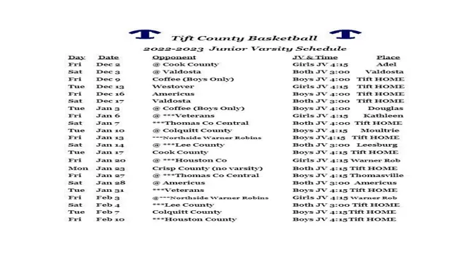 tchs basketball schedule