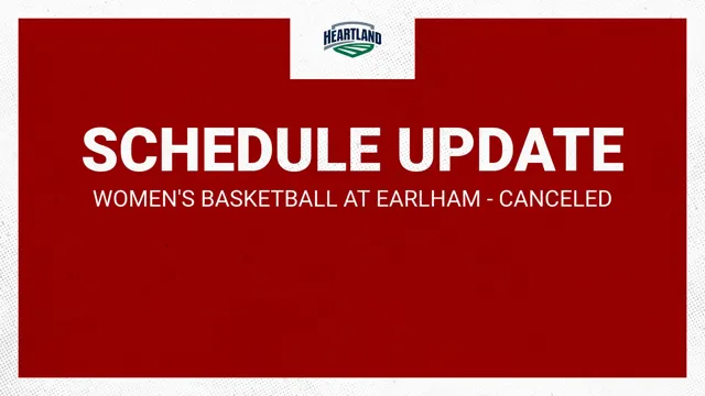 earlham women's basketball schedule